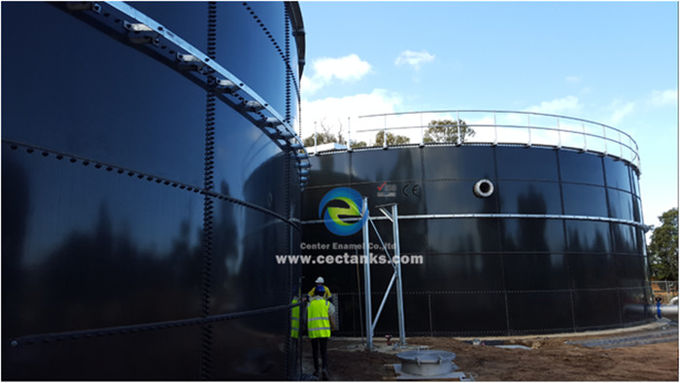 미니 바이오가스 아에로브 디게스터 탱크, 가스 / 액체 방수용 스틸 탱크에 녹은 유리 0